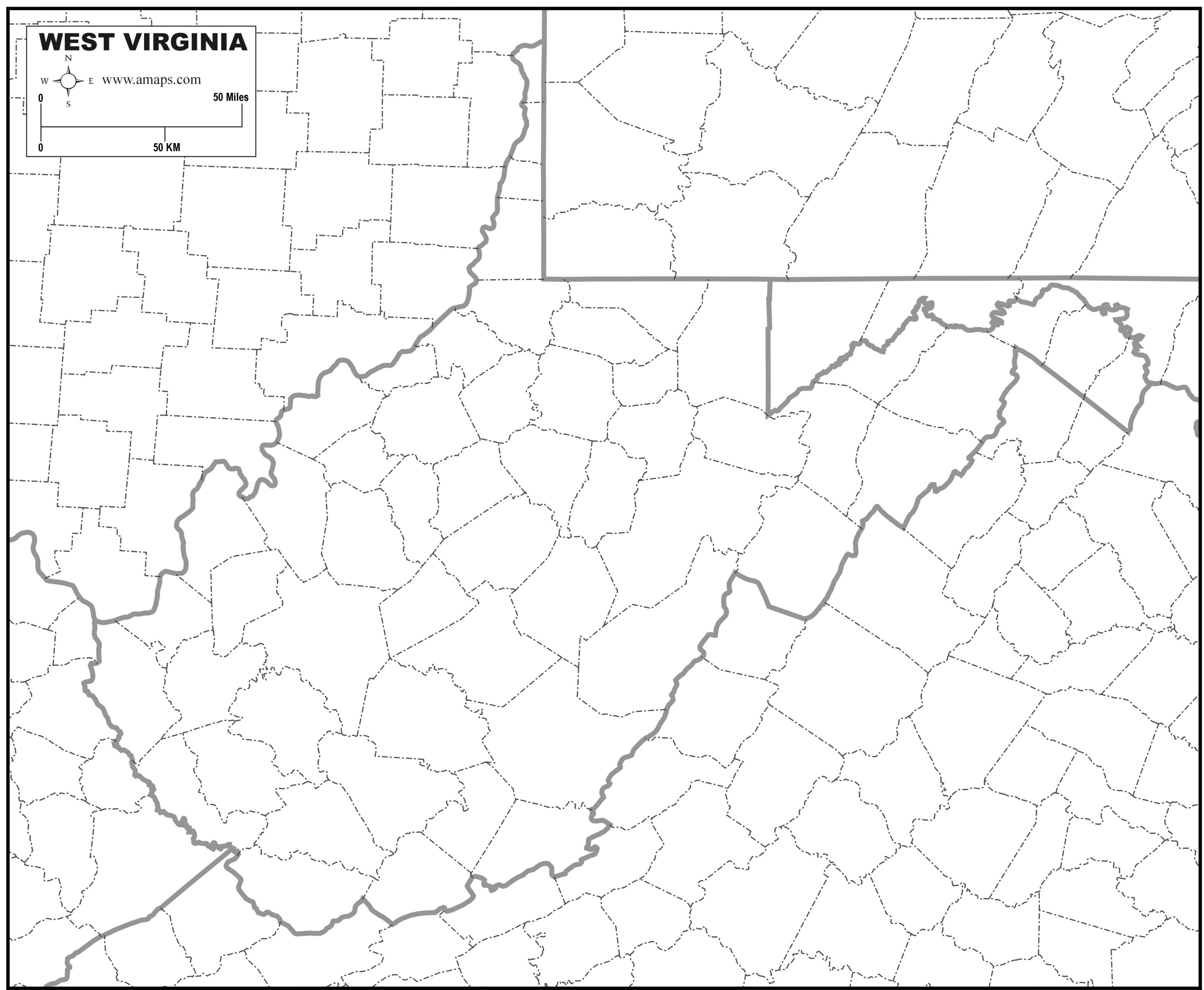 FREE MAP OF WEST VIRGINIA